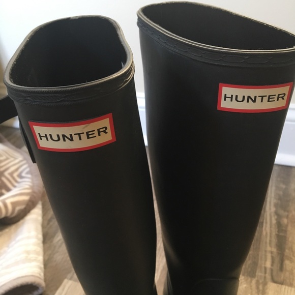Hunter tall black matte rain boots - Picture 4 of 4